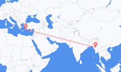Flights from Bagan, Myanmar (Burma) to Rhodes, Greece