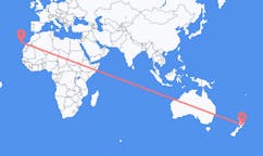 뉴질랜드 네이피어에서 출발해 스페인 라팔마까지(으)로 가는 항공편