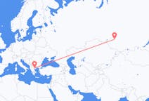 Flyreiser fra Novosibirsk, Russland til Thessaloniki, Hellas