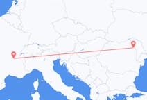 Flights from Lyon, France to Iași, Romania