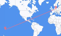 Flyg från Vanuabalavu Island, Fiji till Berlin, Maryland, Tyskland