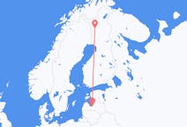 Vluchten van Riga, Pescara, Letland naar Kittila, Finland