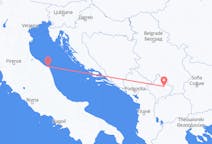 Flug frá Ancona, Ítalíu til Pristínu, Kósovó