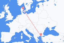 Flyreiser fra Alexandroupolis, Hellas til Århus, Danmark