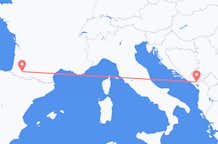 Flyrejser fra Pau til Podgorica