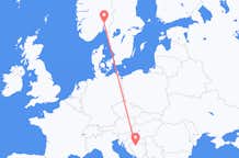 Flyreiser fra Banja Luka, til Oslo