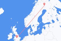 Flyg från Pajala, Sverige till Birmingham, England