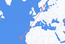 Vluchten van São Vicente, Kaapverdië naar Linköping, Zweden