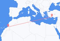 Flights from Guelmim, Morocco to Antalya, Turkey