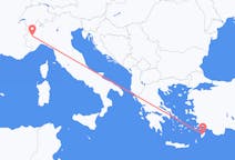 Flights from Turin to Rhodes