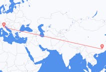 Flyreiser fra Ganzhou, Kina til Bologna, Italia