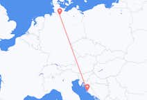 Flights from Hamburg to Zadar