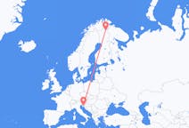 Loty z Rijeka, Chorwacja do Iwalo, Finlandia