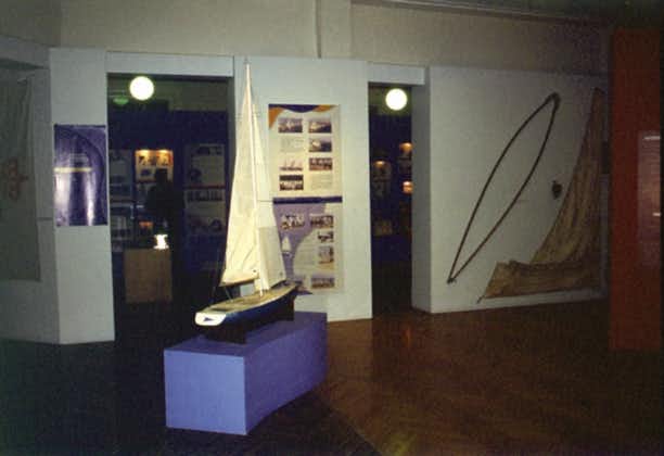 photo of view Model of Sailing Ship, Thessaloniki, Greece.
