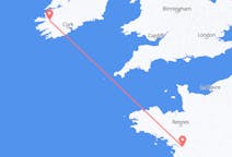 出发地 爱尔兰从 基洛格林目的地 法国南特的航班