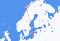 Vluchten van Palanga naar Svolvær