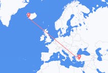Loty z miasta Reykjavik do miasta Isparta