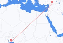 Flyreiser fra Cotonou, Benin til Sanliurfa, Tyrkia