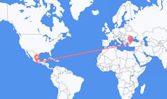 Flyreiser fra Acapulco, Mexico til Kutahya, Tyrkia