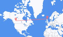 Flyreiser fra Grande Prairie, Canada til Kirkwall, Skottland