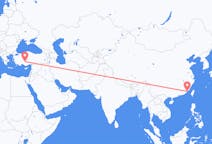 Flyreiser fra Xiamen, til Konya