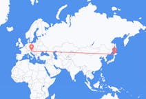 Lennot Sapporosta, Japani Klagenfurtiin, Itävalta