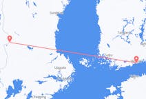 Vluchten van Helsinki naar Rörbäcksnäs
