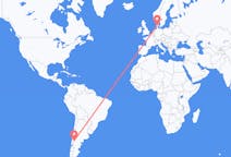 Flights from San Martín de los Andes, Argentina to Billund, Denmark