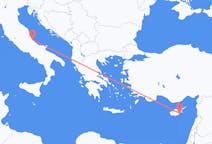 Flyg från Larnaca, Cypern till Pescara, Italien