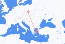 Flights from Ostrava in Czechia to Mykonos in Greece