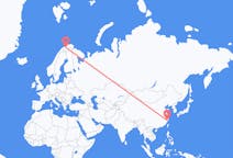 Flyg från Wenzhou, Kina till Alta, Norge