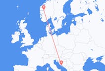 Flights from Sogndal, Norway to Split, Croatia