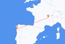 Flyg från Vigo, Spanien till Lyon, Frankrike