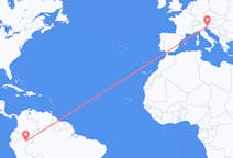 出发地 秘鲁出发地 伊基托斯目的地 意大利的里雅斯特的航班
