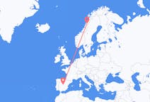 Flights from Mo i Rana, Norway to Madrid, Spain
