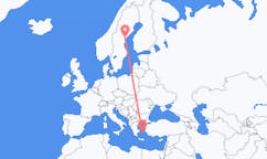 Flyrejser fra Sollefteå, Sverige til Mykonos, Grækenland