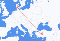 出发地 丹麦出发地 森纳堡目的地 土耳其科尼亞的航班
