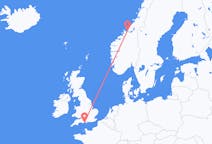 Flights from Ørland, Norway to Bournemouth, the United Kingdom