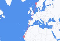 Flights from Dakar, Senegal to Bergen, Norway