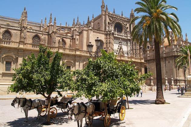 Monuments de Séville : la cathédrale, l'Alcazar et la Giralda avec les billets 
