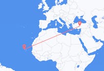 Flyreiser fra São Vicente, Kapp Verde til Nevsehir, Tyrkia