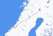 Loty z miasta Pajala do miasta Ørland