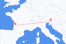 Flights from Ljubljana in Slovenia to Bordeaux in France