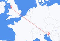 Flights from Rijeka, Croatia to Liverpool, the United Kingdom