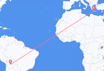 Flyreiser fra Sucre, Bolivia til Khania, Hellas