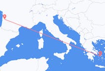 Vols depuis la ville de Bordeaux vers la ville de Syros