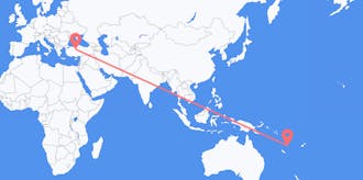 Flyrejser fra Vanuatu til Tyrkiet