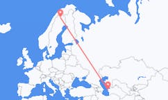 เที่ยวบิน จาก Türkmenbaşy, เติร์กเมนิสถาน ไปยัง Kiruna, สวีเดน