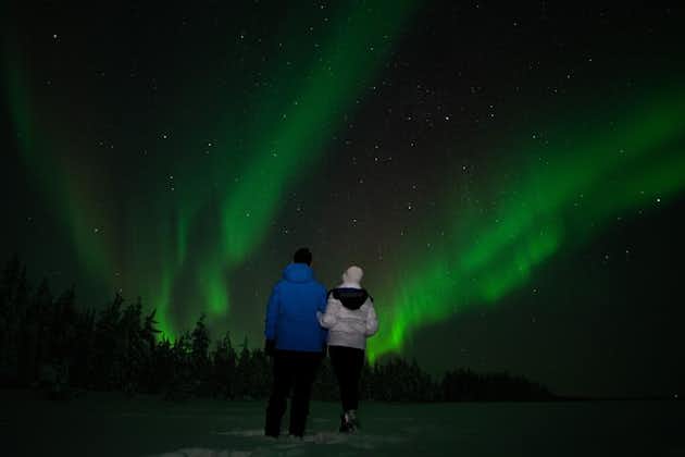 Rovaniemi: aurora boreale in minibus