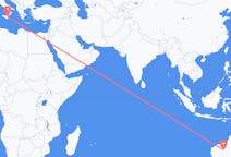 Flyrejser fra Ny mand, Australien til Catania, Italien